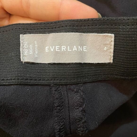 Everlane The Side-Zip Stretch Cotton Ankle Skinny Business Casual Pant Size: 4 - Picture 6 of 7
